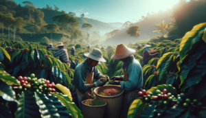 arabica Coffee harvesting