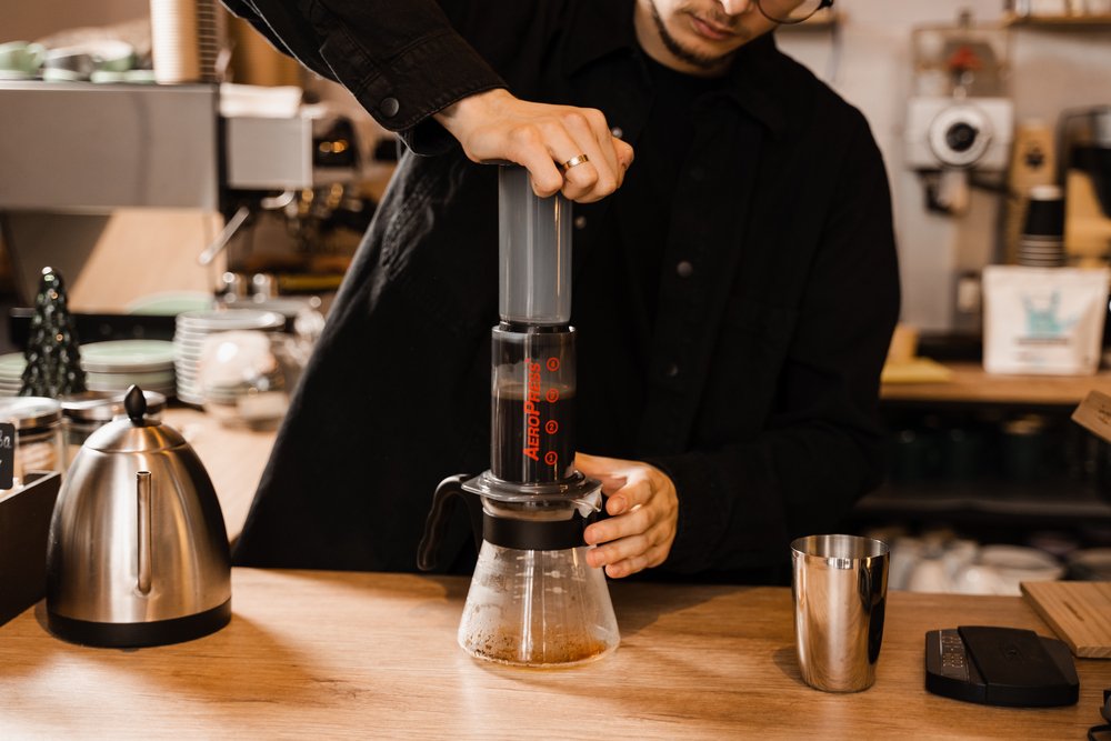 Aeropress brewing